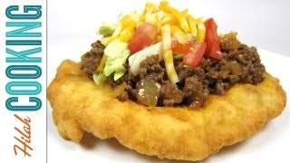 Homemade Indian Tacos and Indian Frybread Recipe | Hilah Cooking