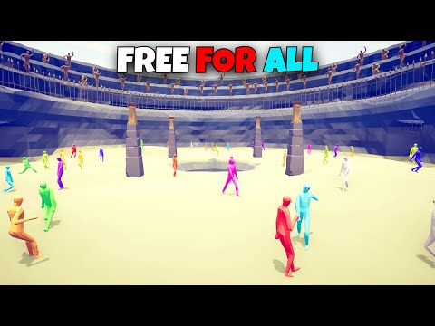 RANDOM UNIT ARENA FREE FOR ALL - TOURNAMENT - Totally Accurate Battle Simulator TABS
