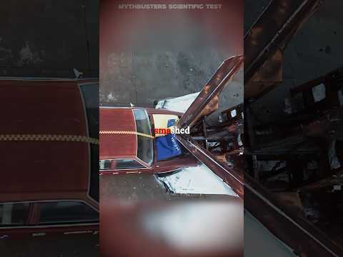 Can a Snowplow Split a Car in 2 halves? (Mythbusters)