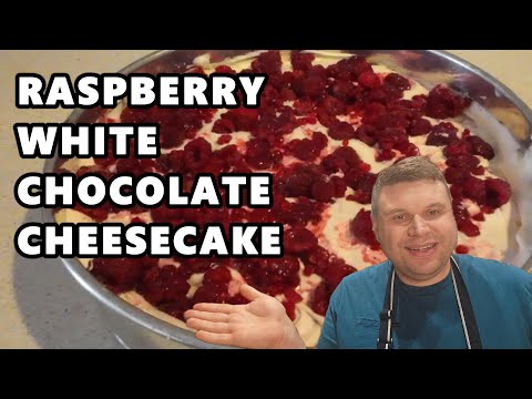 The BEST No-Bake Raspberry White Chocolate Cheesecake Recipe