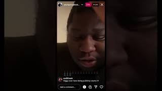 Young chop dissing king Vons new album instagram live 😳