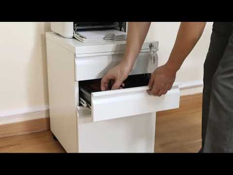 Vinsetto 3 Drawer Filling Cabinet