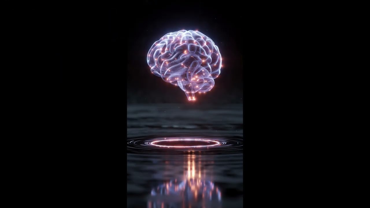 “AI Neon Brain Loop — Calm Thinking Visuals”