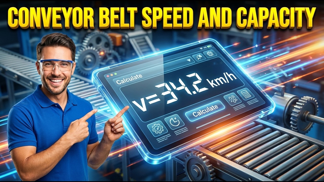 Conveyor Belt Speed and Capacity Calculator