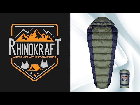 RHINOKraft Mummy Light Weight Army Color Season Sleeping Bag