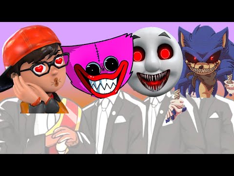 Nick & Kissy Missy & Cursed Thomas Train & Sonic Boom | Coffin X Baby Shark Song Cover