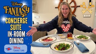 Concierge Suite In-room Dining | Fantasy | Disney Cruise Line