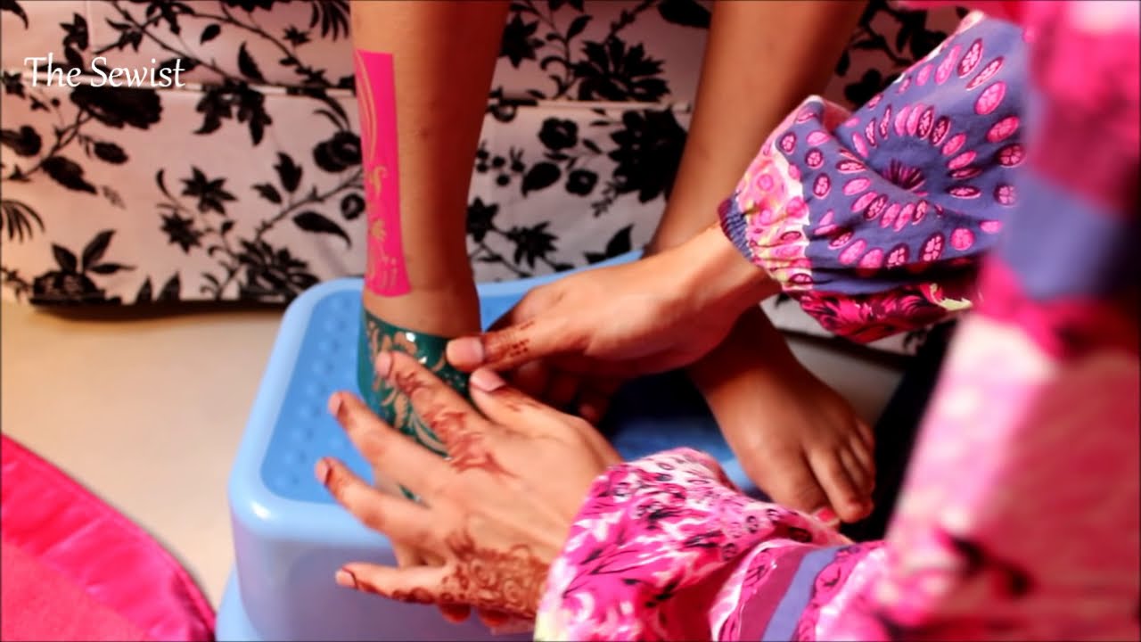 mehndi designs using stickers quick and easy by the sewist