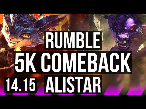 RUMBLE & Jhin vs ALISTAR & Caitlyn (SUP) | 5k comeback, 52k DMG, 500+ games | VN Diamond | 14.15