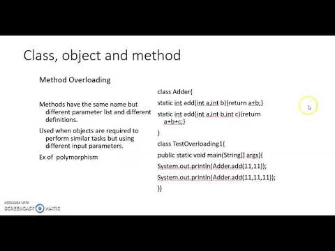 Java 6 Basics Static Keyword Method Overloading