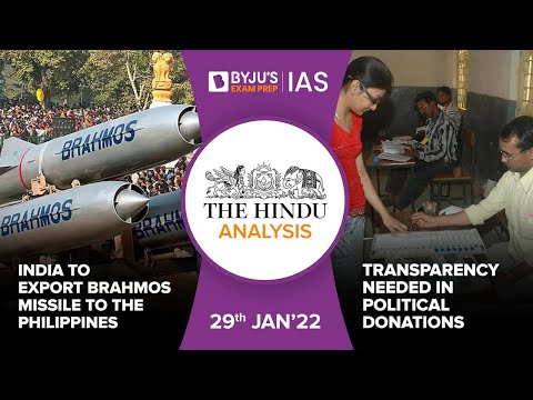 'The Hindu' Analysis for 29th January, 2022. (Current Affairs for UPSC/IAS)
