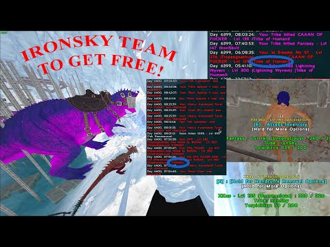 IRONSKY TEAM TO GET FREE! | ARK Small Tribes PvP