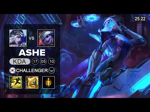 Ashe vs Tristana ADC - KR Challenger - Patch 25.22 Season 15