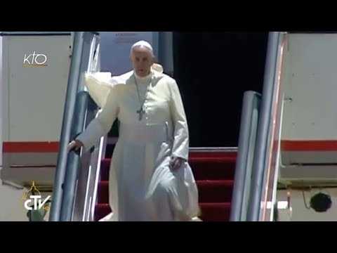 Arrivée du Pape François en Jordanie