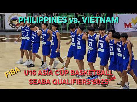 Philippines vs. Vietnam, U16 Asia Cup Basketball,  SEABA Qualifiers 2025, May 24, 2025