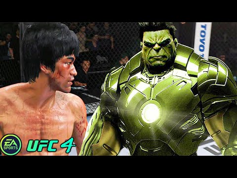 UFC 4 | Bruce Lee VS Bruce Banner(Hulk in Armor) |  EA SPORTS UFC 4