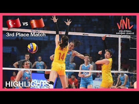 Turkey vs China | Highlights | 07 Jul | 3rd Place Match | Women's VNL 2019