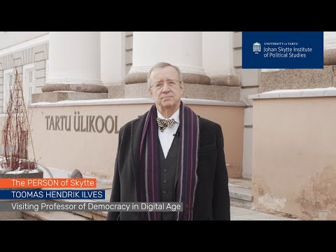 Master Programmes in Skytte institute 2022, Toomas Hendrik Ilves
