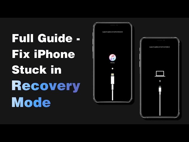 fix iPhone stuck in recovery mode