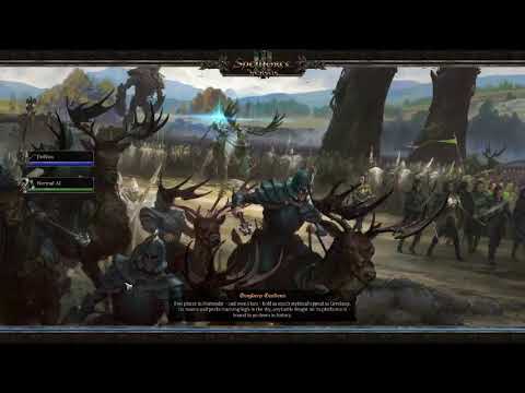 SpellForce Practice match 1v1 vs normal AI (RTS BASE BUILDING)