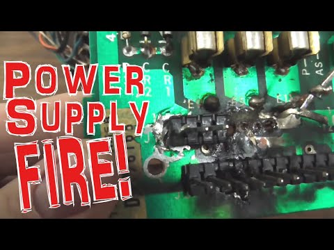 Power Supply Caught On Fire - Bally's 1978 Six Million Dollar Man Pinball Machine 1/6