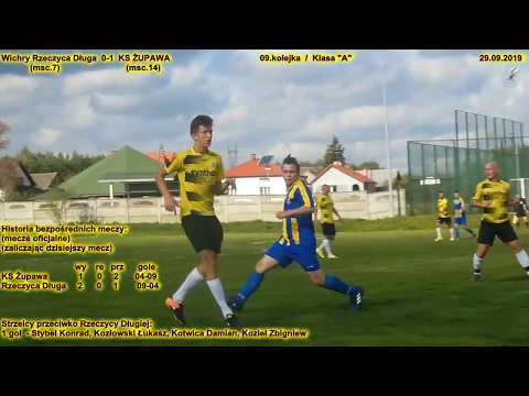 Skrót meczu: Wichry Rzeczyca Długa - KS Żupawa (29.09.2019) Klasa "A"