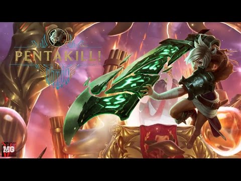 Riven 1v5 URF Pentakill - League of Legends