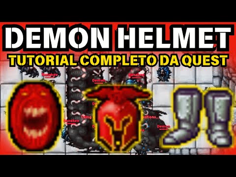 Tibia: HOW TO DO THE DEMON HELMET QUEST - COMPLETE and DETAILED Tutorial 🔥
