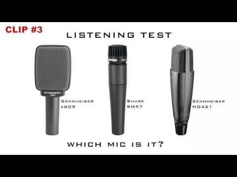 PART 1 - Guitar Mic Listening Test: SM57 e609 MD421?  Watch PART 3 for ANSWERS!