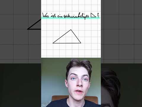 Spitzwinkliges Dreieck erklärt #mathelernen  #geometrie  #shorts