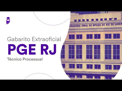 Gabarito Extraoficial PGE RJ – Técnico Processual