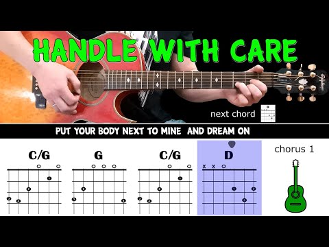 HANDLE WITH CARE  - Traveling Wilburys - Guitar play along on acoustic guitar with chords & lyrics
