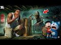 Franklin Shinchan Doraemon Escaping From Granny Gang In GTA 5 In Telugu