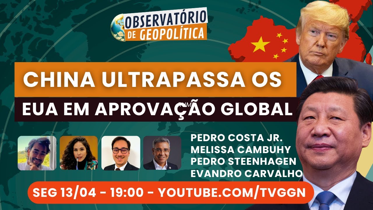 China ultrapassa os EUA em aprovação global | Observatório de Geopolítica - 13/04/2026