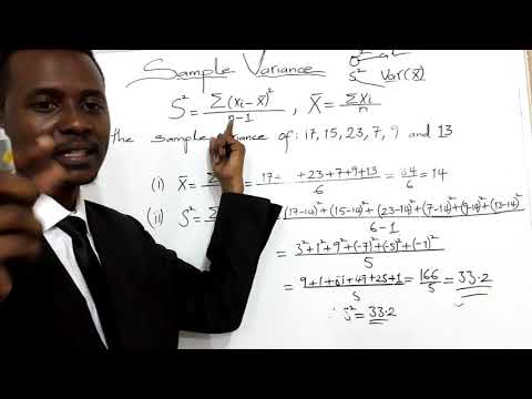 Lecture 27, Samppe Varience. Online maths,science and engineering.