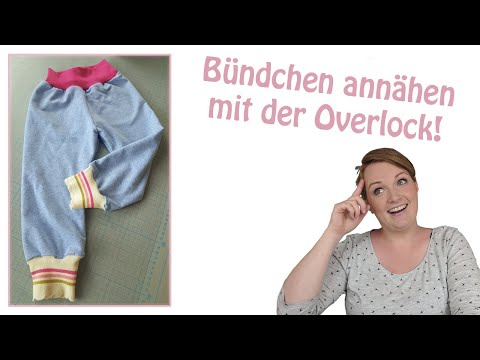 Bündchen annähen mit der Overlock | Overlocktipps