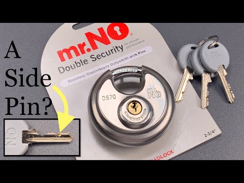1010]NO先生 "雙重安全 "圓盤掛鎖被挑中 ([1010] Mr. NO “Double Security” Disc Padlock Picked)