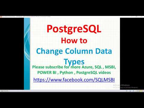 PostgreSQL Tutorials | how to Change data types in Postgresql | postgresql alter data types lengths