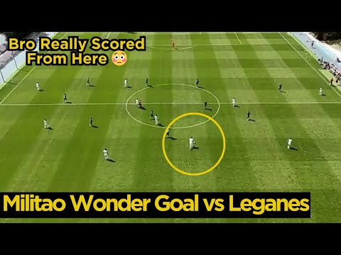 Footage of Eder Militao Crazy Goal From His Own Half Against Leganes Quickly Went Viral Among Fans 