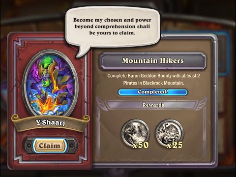 Y'Shaarj event task 1: Baron Geddon with two pirates - Free to play guide - Hearthstone Mercenaries