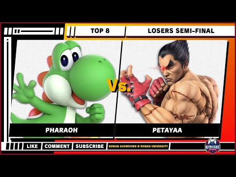Rowan Showdown - Top 8 - Losers Semi - Pharaoh (Yoshi) VS Petayaa (Kazuya) - SSBU