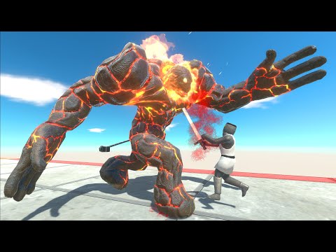 Escape from the Lava Golem - Animal Revolt Battle Simulator
