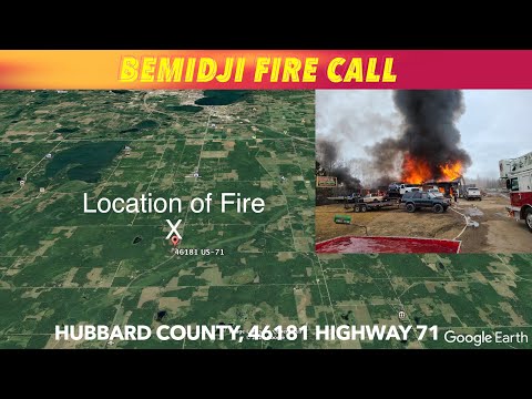 BREAKING NEWS: Bemidji Fire Called To Hubbard County Auto Salvage Business