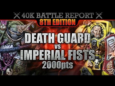 *NEW* Imperial Fists vs Death Guard Warhammer 40000 Battle Report 2000pts S7:E34 INDOMITABLE!