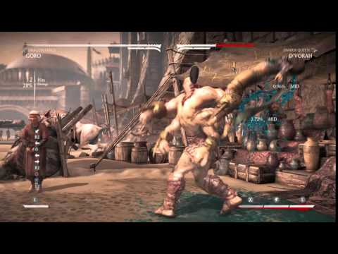 Mortal Kombat X Amazing Goro Kombo Dragon Fangs Variation