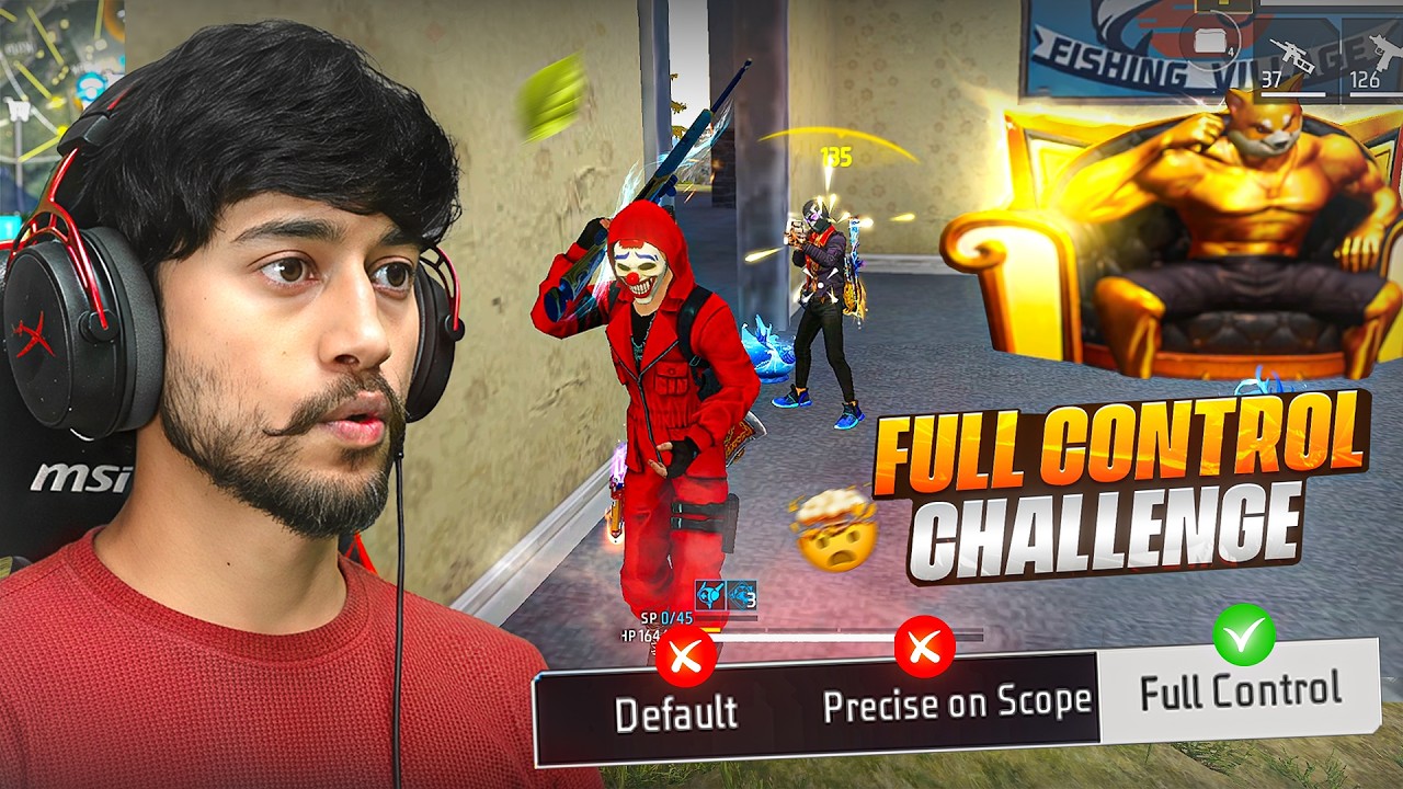 I Did Hardest Challenge of Free Fire😱 Full Control Mode Gameplay