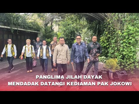 The Dayak Jilah Commander Suddenly Visits Mr. Jokowi's Residence