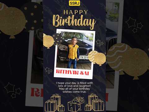 Wish you Happy Birthday 🎂 Rithvik Sai 🥰 #happybirthday #trending #ytshorts #reels #5thyear #wishes