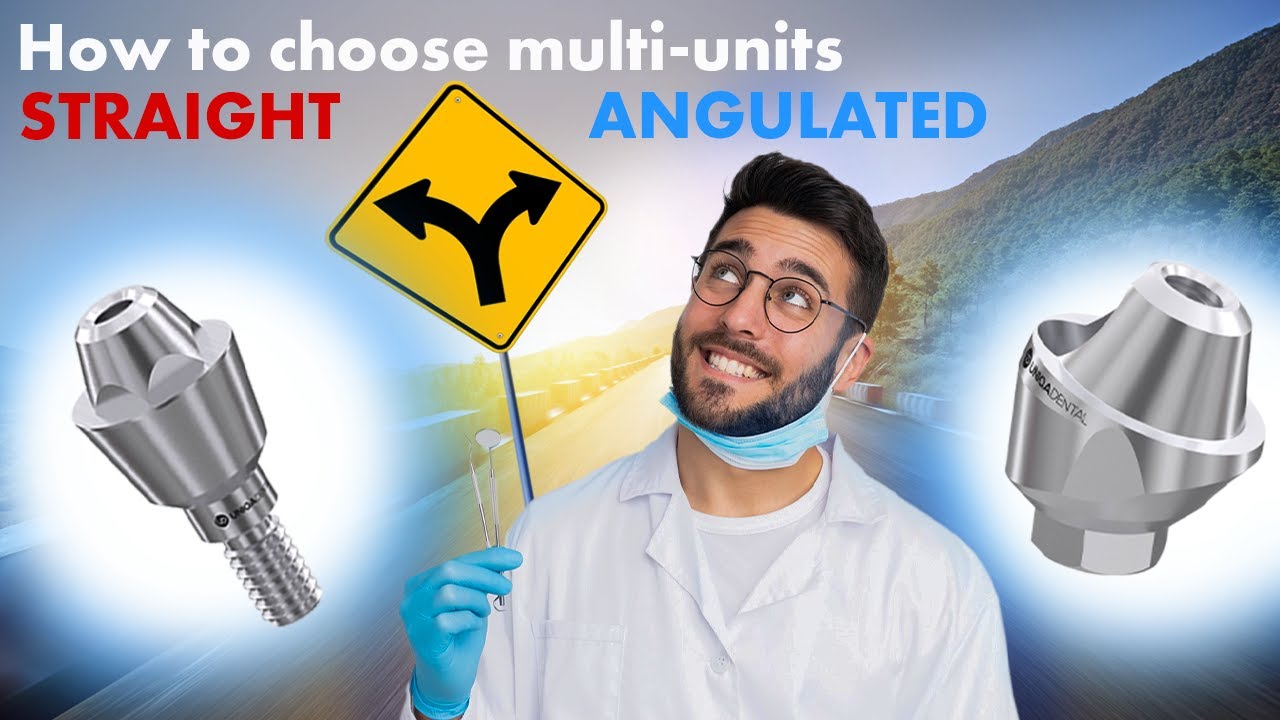 What to choose straight or angulated multi units? Dental implants in dentistry. Digital impression