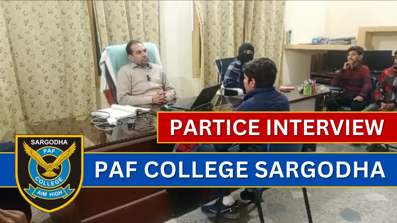 PAF College Practice Interview | Interview Sessions